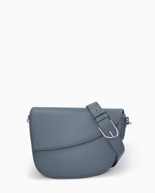 Rebel Saddle Bag - soft touch steel blue