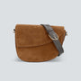 Rebel Saddle Bag - suede cognac