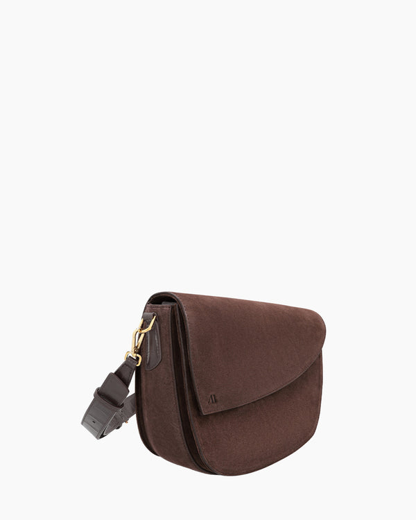 Rebel Saddle Bag - suede espresso