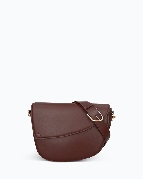 Rebel Saddle Bag - soft touch chestnut brown