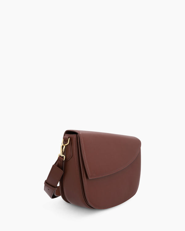 Rebel Saddle Bag - soft touch chestnut brown