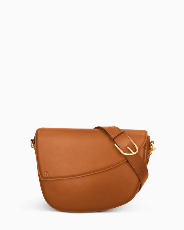 Rebel Saddle Bag - soft touch cognac