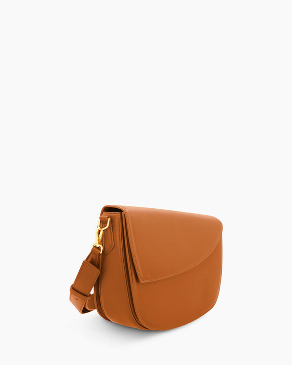Rebel Saddle Bag - soft touch cognac