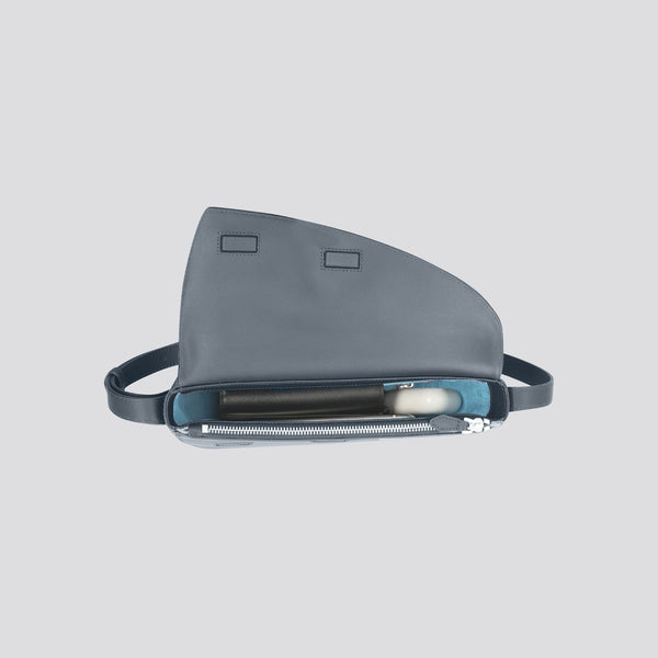 Rebel Cross Body  - soft touch steel blue