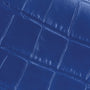 Ikon Clutch - soft croco indigo blue