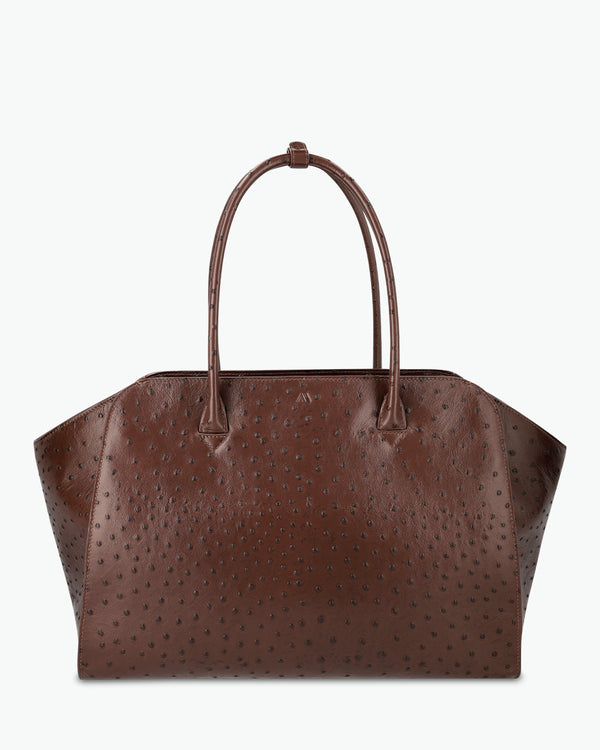 Voyager - ostrich chocolate brown