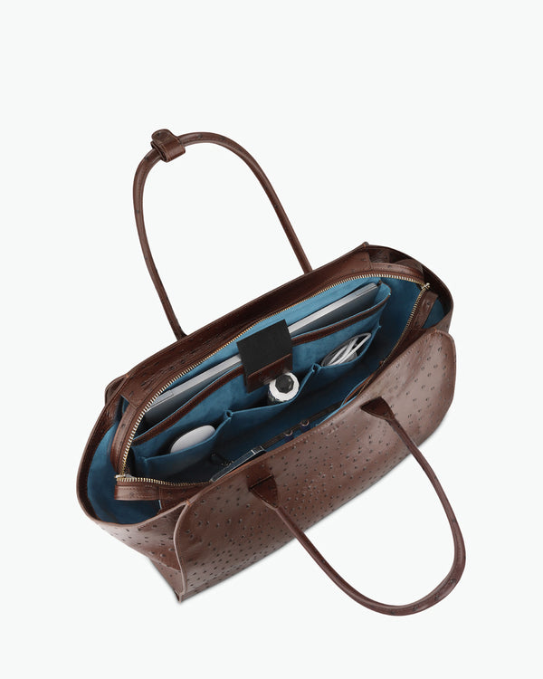Voyager - ostrich chocolate brown