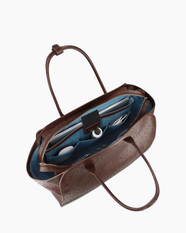 Voyager - ostrich chocolate brown