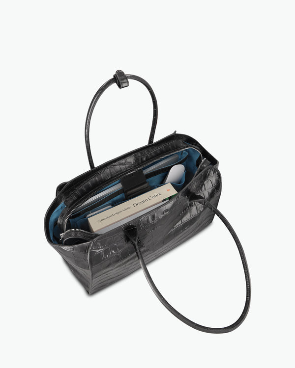 Voyager - soft croco black