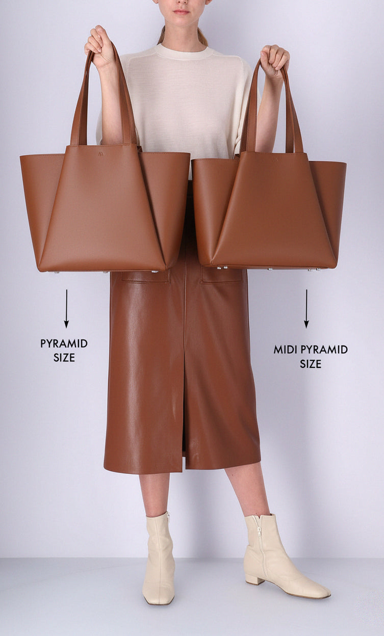 The Midi Pyramid leather workbag – Kaai Bags | North America