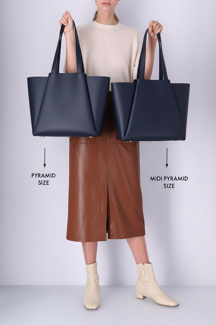 The Midi Pyramid leather workbag – Kaai Bags | North America